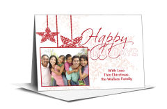 Happy Holidays Custom Greeting Card 7.875